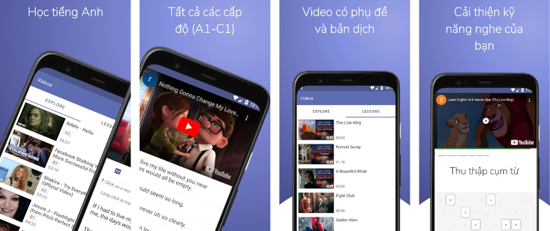 Learn English by movies, books